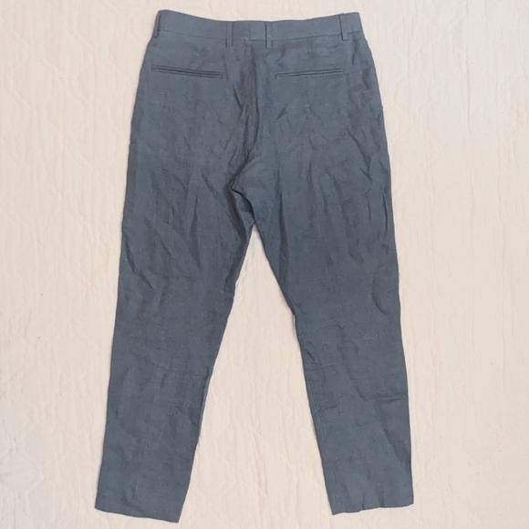 Blue Linen dress Pants - Picture 2 of 2